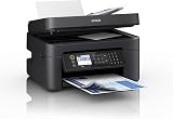 Epson WorkForce WF-2850DWF Wi-Fi Print Scan Copy Fax ADF Printer Black view 1