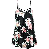 MOQIVGI Womens Summer Spaghetti Strap Tank Top Casual Flowy Camisoles