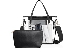 CHICECO Clear Tote Bag for Women, Clear Bag for Stadium Events with Adjustable Straps,Tote bag Purse for Sports Concert Work
