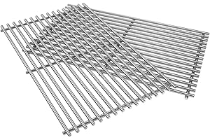 SafBbcue 18.75" Stainless Steel Cooking Grates for Weber Genesis II E-310 E-315 E-325 E-330 E-335 S-310 S-335 SE-310 SE-335 Grills,Grill Grids & Grates,Replace for Weber 66802/66095/66805/7599