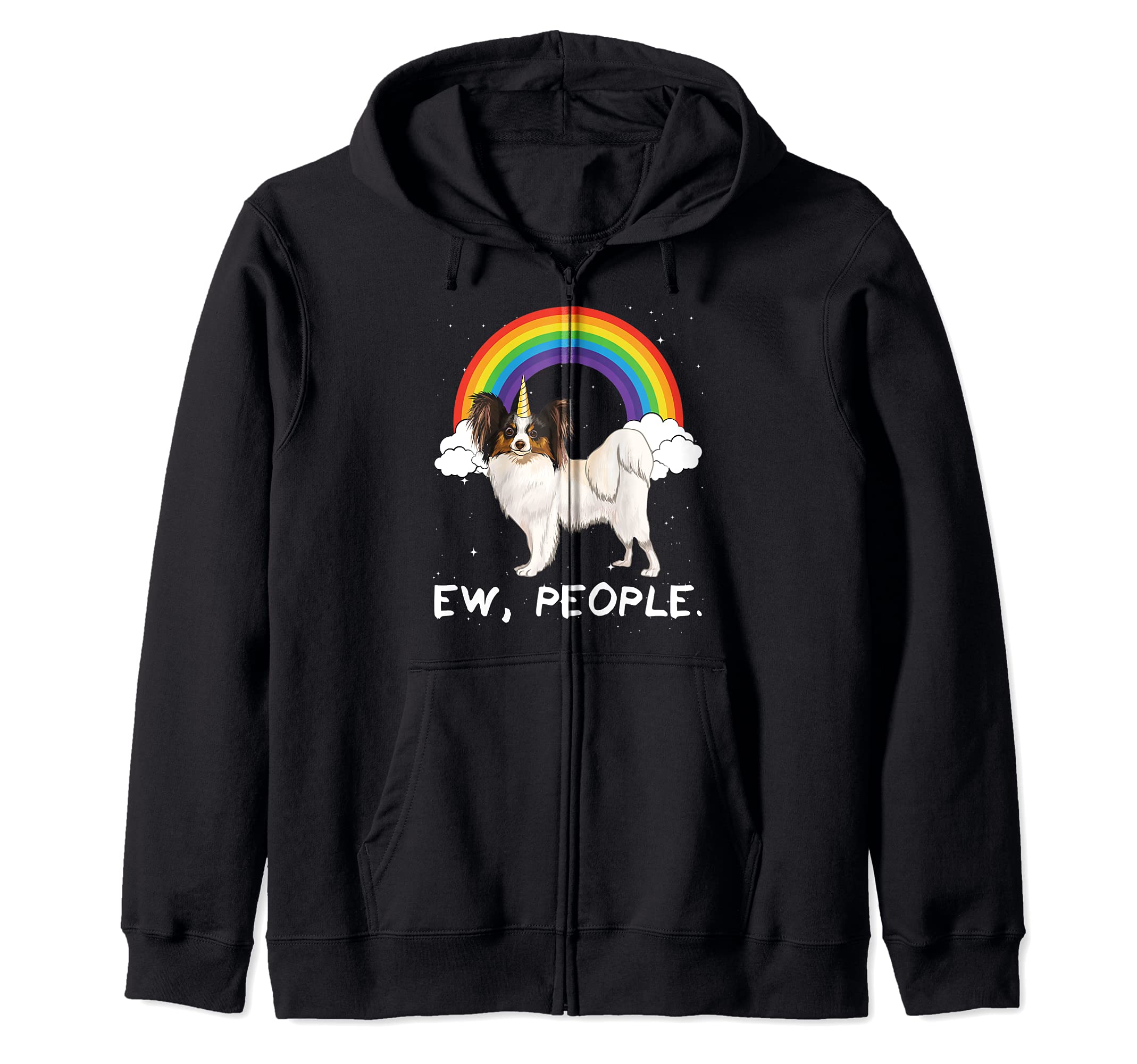 Rainbow Soft Coated Wheaten Terrier Ew People Unicorn Dog Zip Hoodie