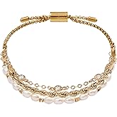 Alex and Ani Crystal + Pearl Stranded Bracelet Set