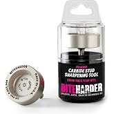 BITEHARDER Snowmobile Carbide Stud Sharpening Tool, Standard Series | Sharpens Individual Stud Tips for Improved Traction, Drill-Powered Snowmobile Maintenance Tool