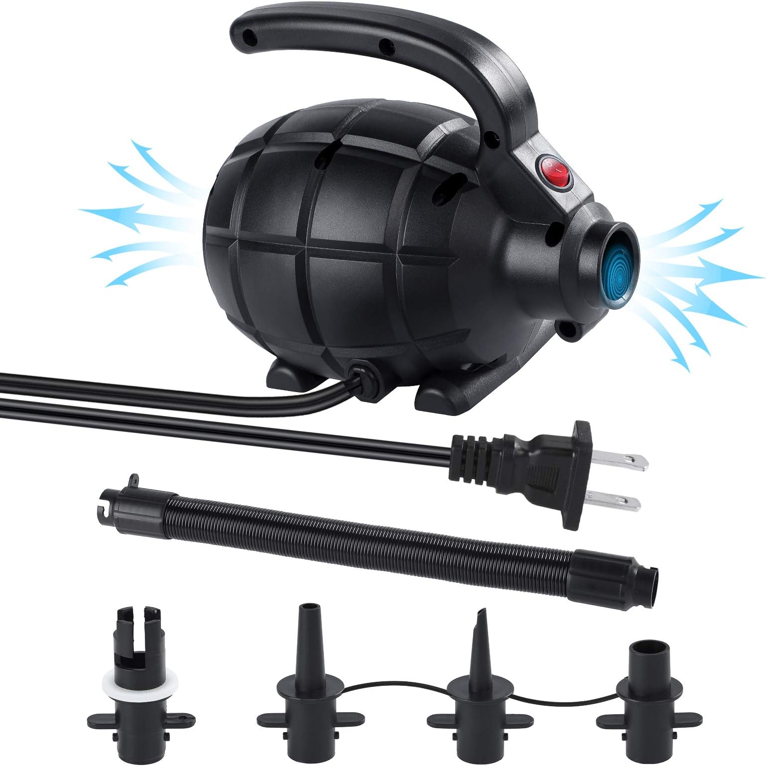 Ruitx Electric Air Pump, SUP Pump 20PSI 12V DC High Pressure Pump With Intelligent Dual Stage Auto-Off Function for Inflatable SUP and Boat