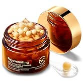punkten Deep Collagen Vitamin C Capsules Cream 50g,Contains Collagen Vitamin C Niacinamide Sodium Hyaluronate Long-lasting Moisture,Reduce Wrinkles &amp; Dullness Capsules Face Cream
