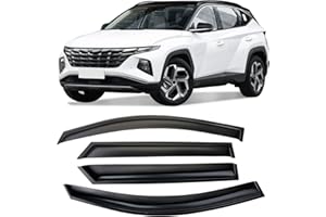 Arokzn Tape-On Side Window Visor Deflectors Rain Guards Designed for Hyundai Tucson 2016-2021 SE SEL Value Limited Sport Ultimate 94457