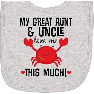 inktastic My Great Aunt and Uncle Love Me Newborn Bib