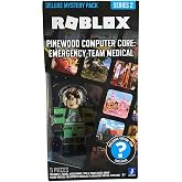 Roblox Deluxe Mystery Pack Action Figure Series 1 - Includes Exclusive Virtual Item (Choose Figure) (Emergency Team Medical)