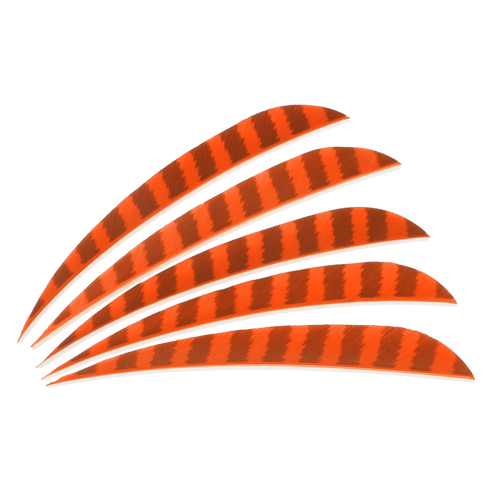PATIKIL Shield Cut Vanes, 20 Pack 5 Inch Arrow Fletch Turkey Feather Fletch Right Wing Fletching for DIY Target Shooting, Orange
