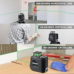 Laser Level, Firecore 360° Green Self Leveling