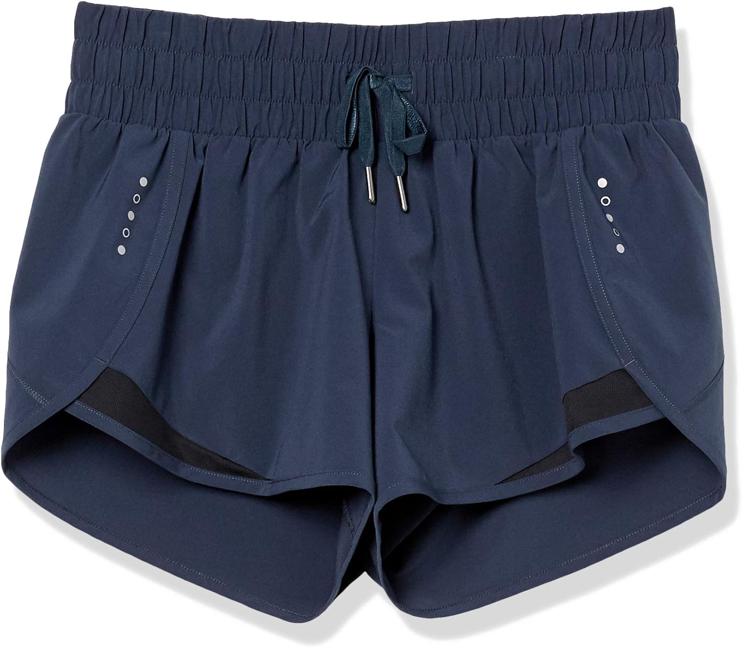  Brand - Core 10 Women's (XS-3X) Rouched Waistband Run Short Brief Liner-3": Clothing
