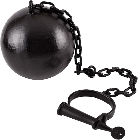 Boulet De Bagnard Menottes De Pied Avec Chaine Et Boule En Fer Moyen Age Gn Viking Amazon Fr Vetements Et Accessoires