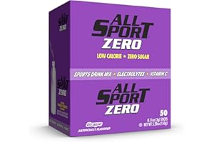 All Sport Powder Hydration Sticks, Zero Calorie, Performance Electrolyte Drink Mix, Sugar Free, Grape, 50 Ct box