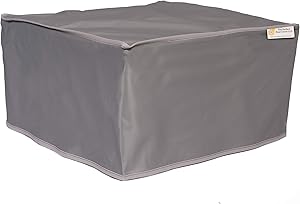 The Perfect Dust Cover, Silver Gray Vinyl Cover for HP OfficeJet 5255 All-in-One Printer, Anti Static, Waterproof Cover Dimensions 17.5''W x 14.45''D x 7.5''H by The Perfect Dust Cover LLC