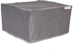 The Perfect Dust Cover, Silver Gray Vinyl Cover for HP Neverstop 1001nw White-and-Black Laser Printer, Anti Static and Waterp