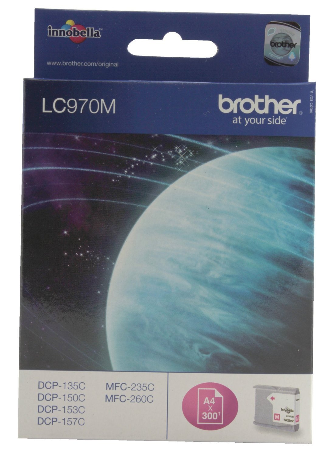 Brother LC970M - Magenta - original - ink cartridge - for Brother DCP-135C, DCP-150C, DCP-153C, DCP-157C, MFC-235C, MFC-260C