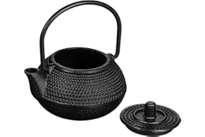 Uonlytech Mini Cast Iron Tea Kettle Small Teapot Iron Ornament Small Tea Kettle Decoration for Home and Office