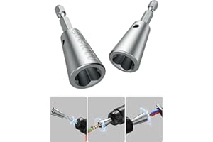 KAROTER Wire Twister Tool for Drill, 2024 Upgrades Wire Nut Twister for Drill Profession Electricians Tool, Cable Wire Twisting Tool Wire Twister Wire Connector for 10-22 AWG (2pcs)