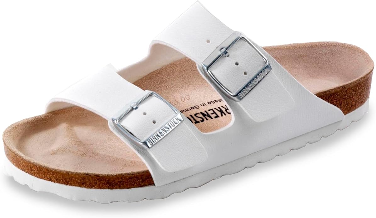 Amazon.com | Birkenstock Arizona White Mens Sandals Size 44 EU | Slides