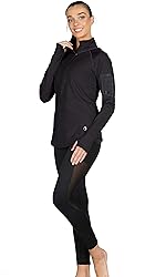 icyzone Women's Workout Yoga Track Jacket 1/2 Zip