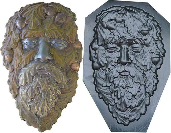 Amazon.com : Betonex Mold Green Man FACE Plaque Old Man Tree Wood
