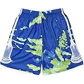 ChalkTalkSPORTS Lacrosse Performance Shorts - Green Tie Dye - Lacrosse Athletic Shorts - Adult Small