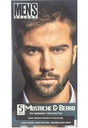 Amazon Com Mustache And Beard Dye Black Or Dark Brown Hair Color