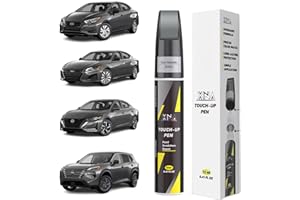 XNA Gun Metallic(KAD) for Nissan Touch Up Paint Pen, 2 in 1 Car Scratch Remover with Pen Tip and Brush, Exact Color-Matched for Car Paint Scratch Repair, Quick & Easy Fix Chips and Nicks