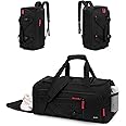 CLUCI Gym Bag for Men & Women, Travel Duffle Sports Duffel Bag Gym Weekender Overnight Backpack with Shoe Compartment