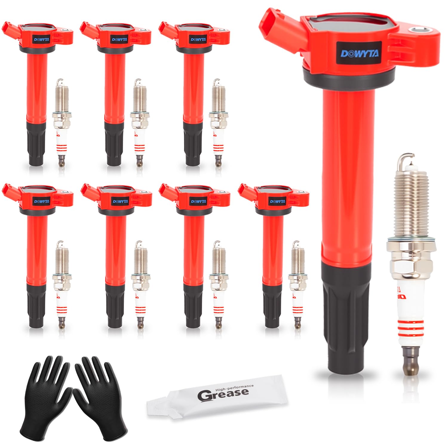 Photo 1 of Upgraded Set of 8 Ignition Coil Pack and Spark Plugs Fit For Toyota Tundra 2010-2019,Sequoia 2008-2019,Land Cruiser 2008-2011 2013-2019&Lexus GX460,LS460,LX570 2007-2019 4.6L 5.7L V8 Replaces UF487