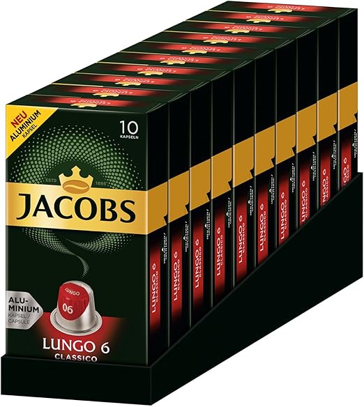 Jacobs Lungo Classico Nespresso®* Compatible Aluminium Coffee