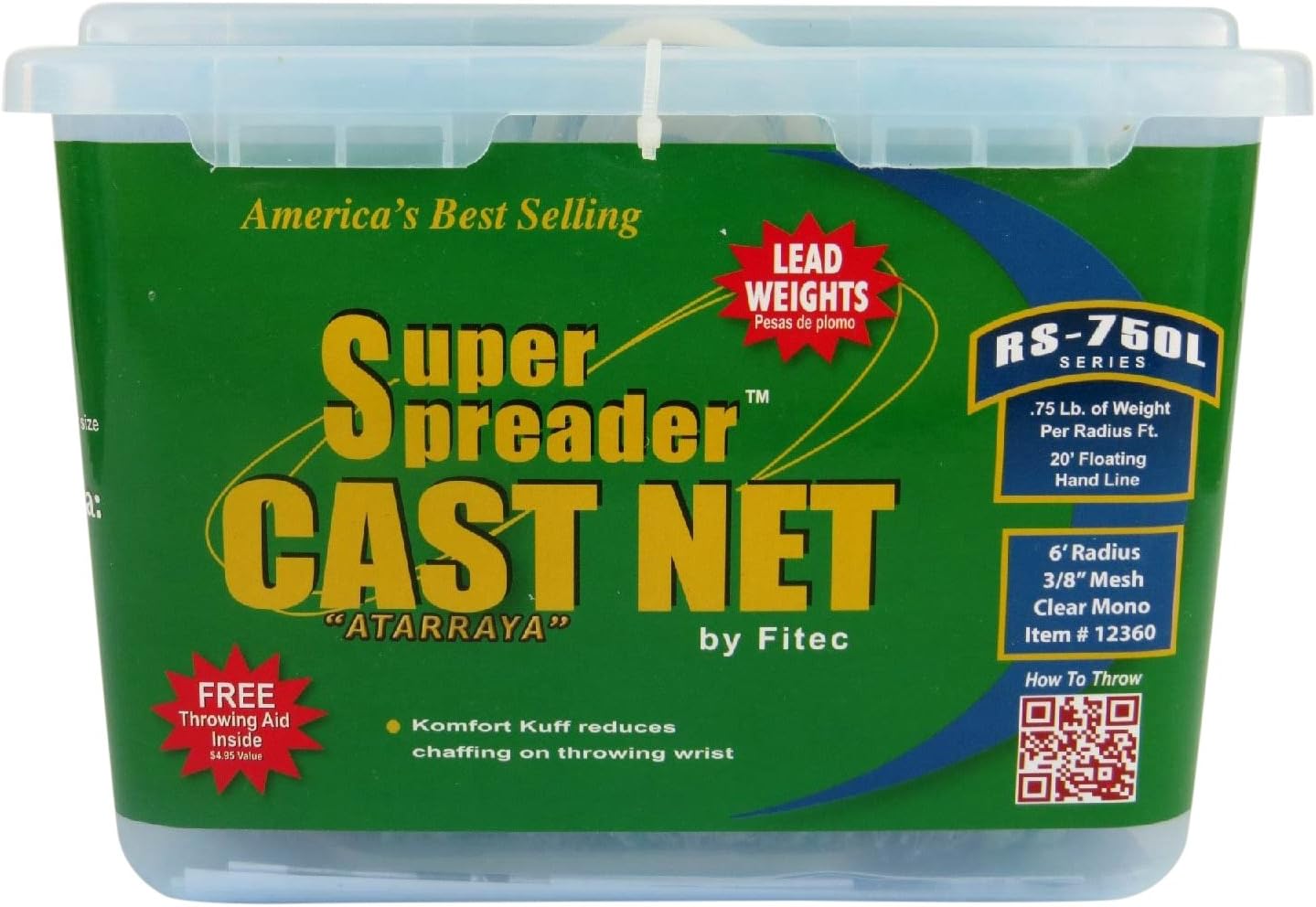 Fitec RS750L Super Spreader Cast Net