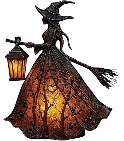 Lampe De Table LED D'intérieur En Résine, Style Gothique Vintage, Idéale Pour Halloween Et Noël, Jaune, Lumière Chaude (L) | Leroy Merlin