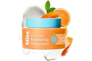 Bliss Vitamin C + Tri-Peptide Brightening Moisturizer | Squalane & Hydration Boosters | Anti-Aging Face Cream for Collagen and Elasticity | Clean Vegan & Cruelty Free 1.7 fl oz