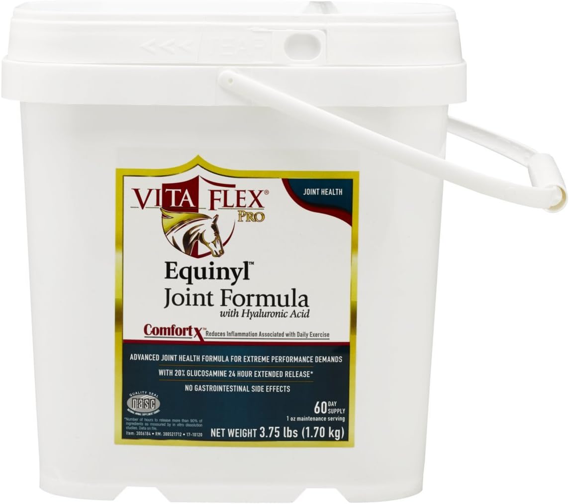 Vita Flex Pro Equinyl Joint Formula with Hyaluronic Acid, 60 Day Supply, 3.75 lb. : Horse Nutritional Supplements And Remedies : Pet Supplies