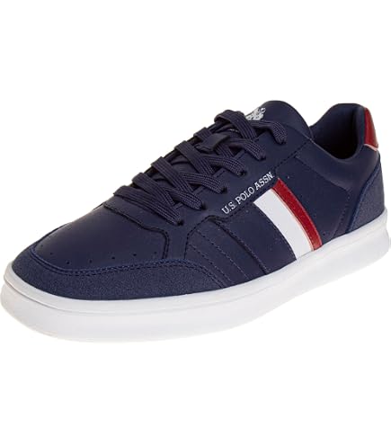 U.S. Polo Assn. Mens Casual Semi Formal Dress Sneakers, Navy (8 Medium, Adult)
