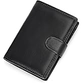 GAEKEAO Mens Wallet Large Capacity Genuine Leather RFID Blocking Bifold Wallets for Men with Coin Pocket 3 ID Windows