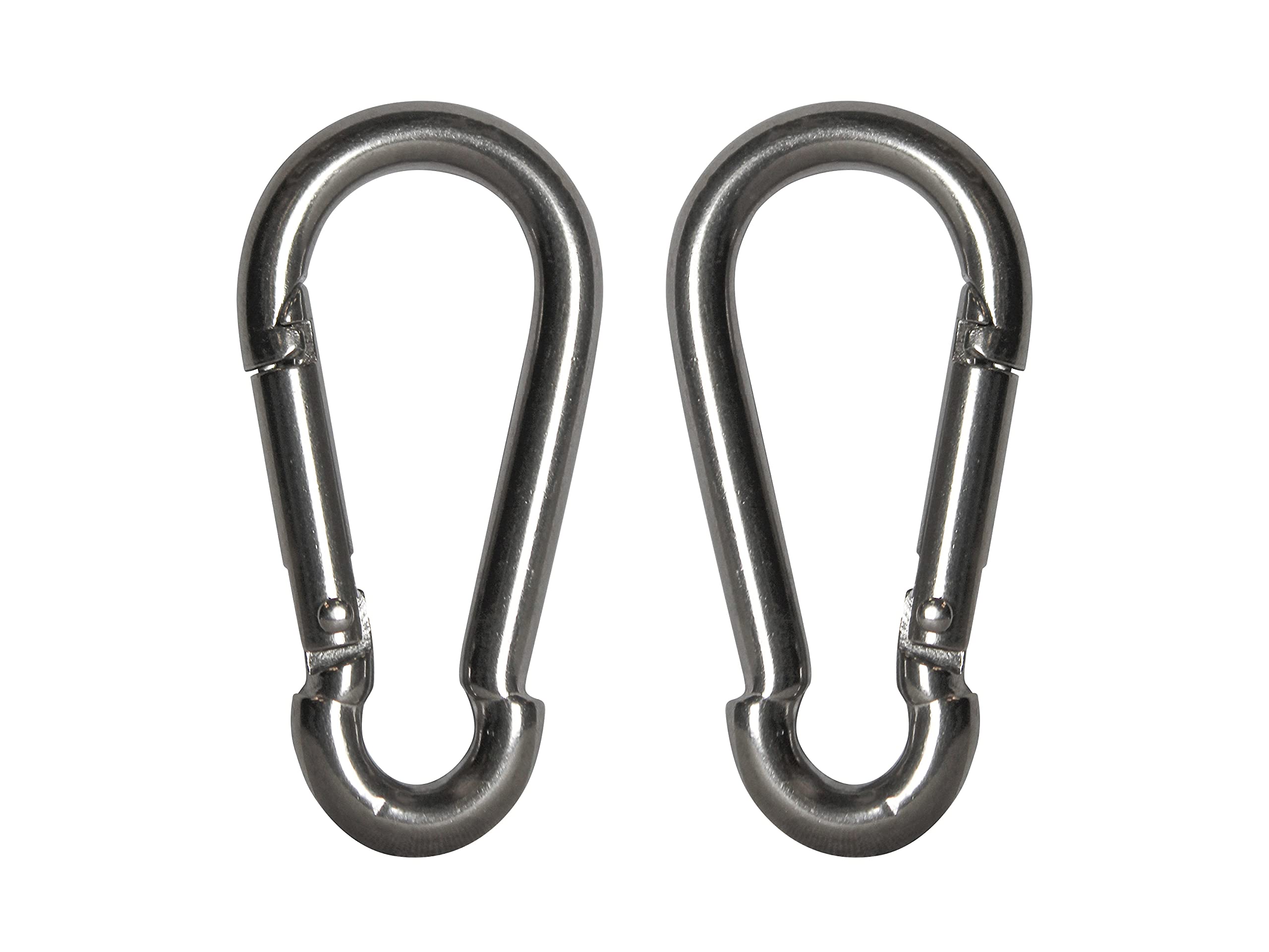 Faithfull FAICHFBS60S 60 mm (6 mm Dia) Fire Brigade Snap Hook Stainless Steel (Pack of 2)