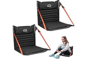 ONTYZZ Stadium Seats with Back Support Inflatable Portable Folding Comfort Seat Waterproof Cushion with Backrest for Sports E