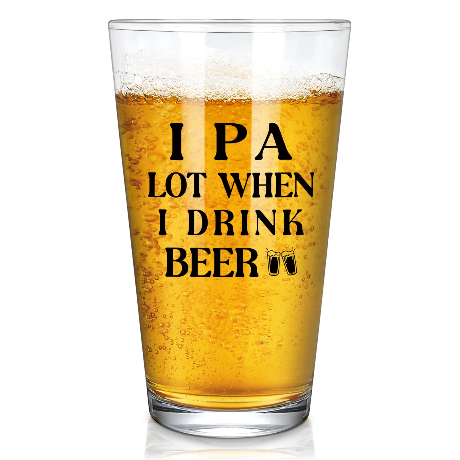 Photo 1 of "BEST FARTER EVER" funny gift, 15oz IPA A Lot When I Drink Glass, Gift for Lovers Men Women Dad Boyfriend Hubby Friends Uncle Brother, Novelty Beer Pint Glasses for Christmas Birthday Retirement