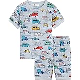 Little Hand Toddler Boys Pajamas Kids Dinosaur Summer PJS Monster Truck Boy Tractor Jammies Hockey Short Sets 2-7 Years