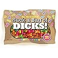 Suck A Bag of Dicks - Adult Pecker-Shaped Candy- Tell 'EM to Suck It! - 100 Pieces - 3 Ounces