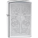 Zippo Custom Lighter: Ornate Design Engraved - High Polish Chrome 78498