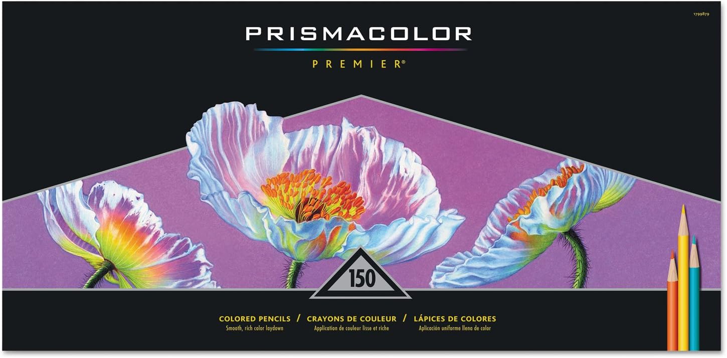 Prismacolor Premier Colored Pencils | Art Supplies for Drawing, Sketching, Adult Coloring | Soft Core Color Pencils, 150 Pack : Wood Colored Pencils : Office Products