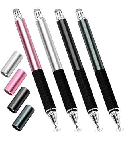 Consejos De Repuesto Para Lápices AmberVec 2 En 1, Paquete De 3 Lápices De Colores Degradados, Incluye 6 Puntas De Disco Y 6 Puntas De Fibra De Malla