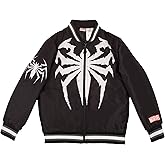 Marvel Spiderman and Venom Varsity Bomber Jackets for Boys Spider-Man and Venom Graphic Print Lightweight Varsity Jackets