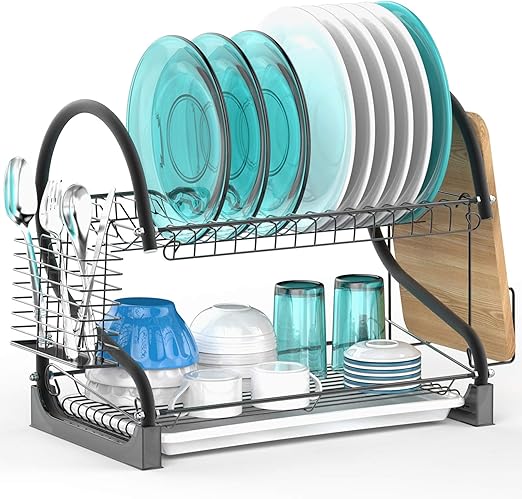 2 tier dish rack amazon
