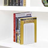 Acrimet Metal Bookends, Non-Skid Heavy Duty 17.5cm H, White, 1 Pair view 6