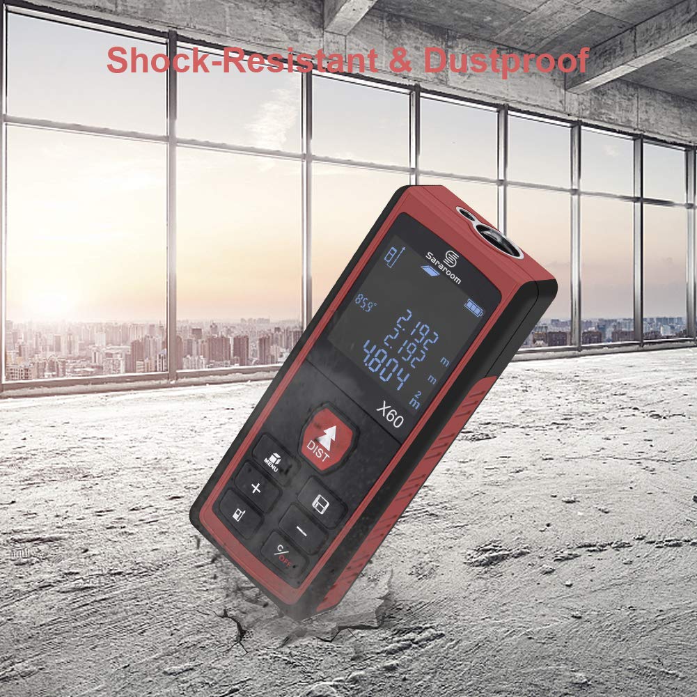 Metro Laser 50m - Misuratore Distanza Digitale, IP54, Con Livella A Bolla, Memoria 99 Dati - Foto 5