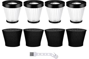 Leadaybetter 4 Pack Replacement Filter for Dirt Devil Scorpion Handheld Vacuum Cleaner Models F117 SD20005RED, SD30025B & BD22025, Compare to Parts AD40117